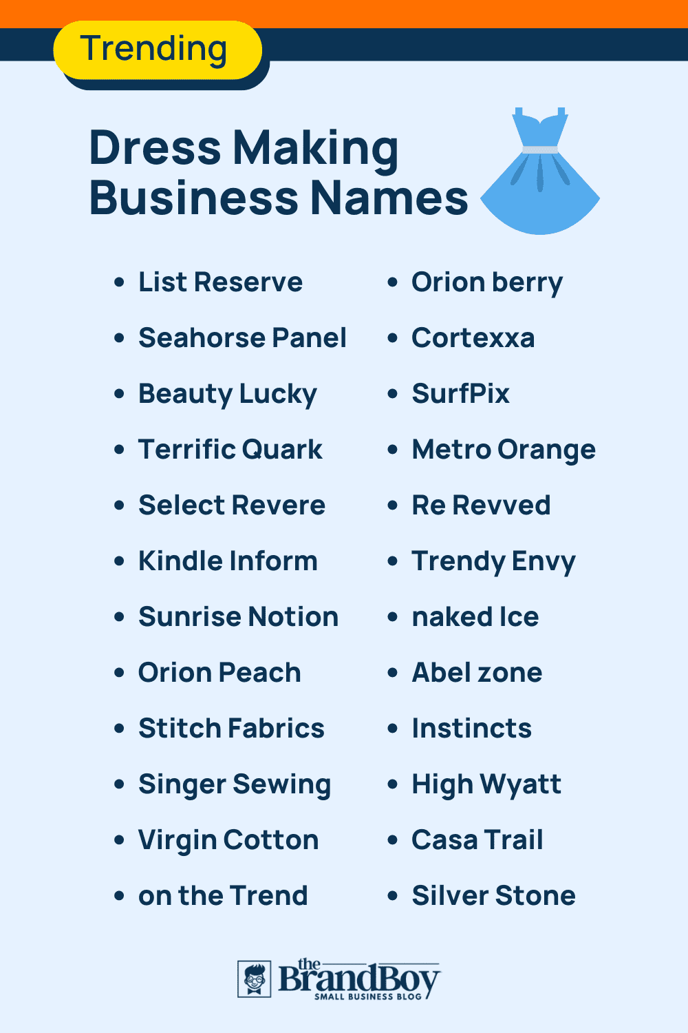 Dress brand store names list